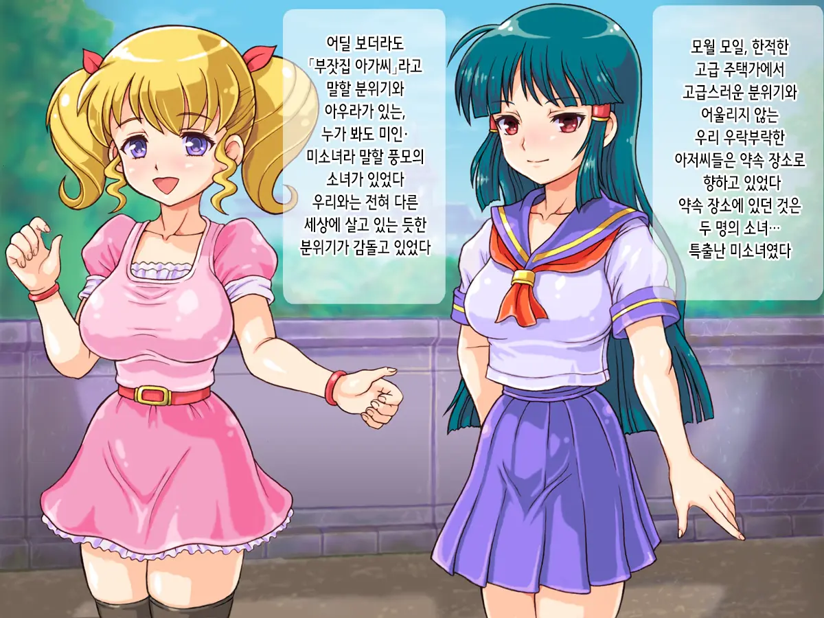 Wakeari Ojousama Shimai No Aigan Choukyou Jisshuu | 사정 있는 아가씨 자매의 애완 조교 실습